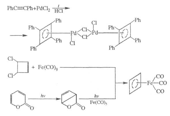 циклобутадиеновые комплексы переходных металлов