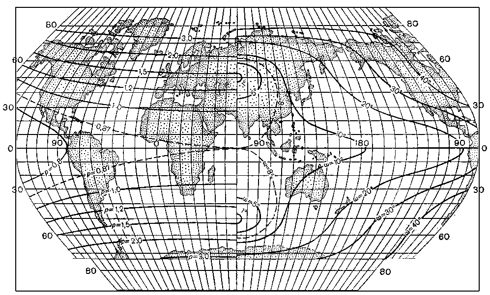 Картографические проекции. Рис. 18